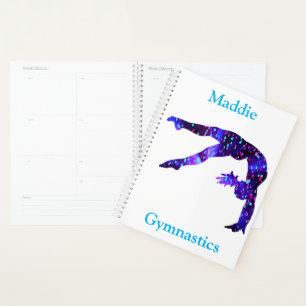 Gymnastics Planner with Name of Gymnast