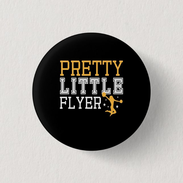 Gymnastics Pretty Little Flyer 3 Cm Round Badge (Front)