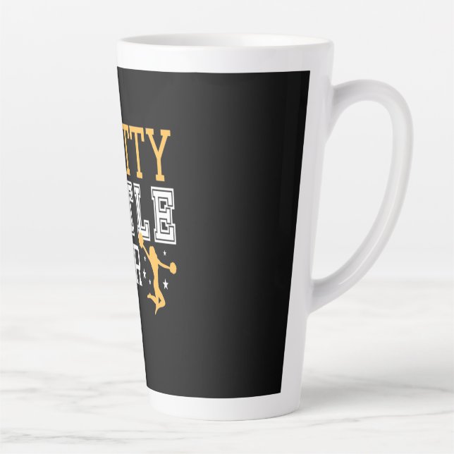Gymnastics Pretty Little Flyer Latte Mug (Right)