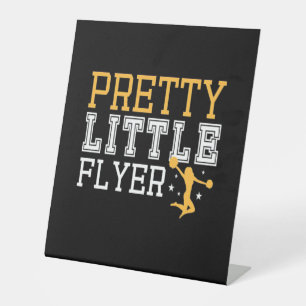 Gymnastics Pretty Little Flyer Pedestal Sign