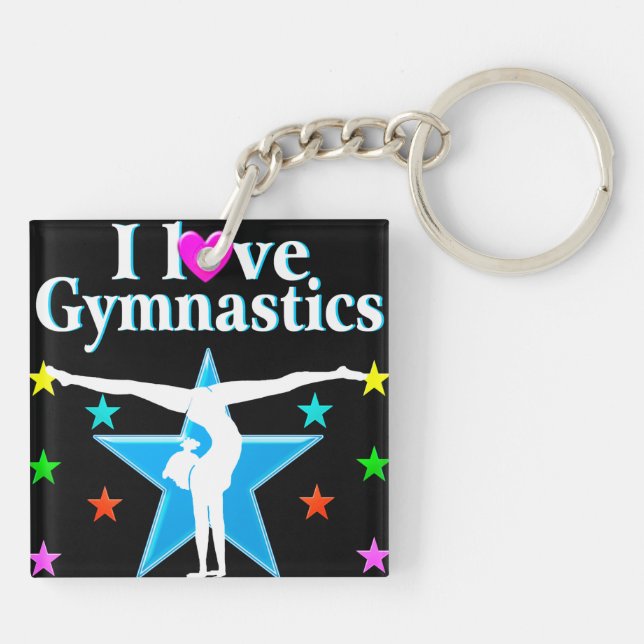 GYMNASTICS PRINCESS KEY RING (Back)