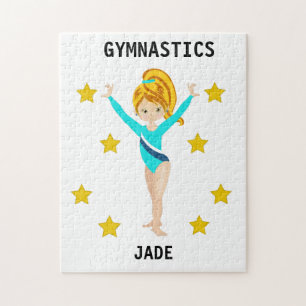 GYMNASTICS PUZZLE FOR GIRLS PERSONALIZED.
