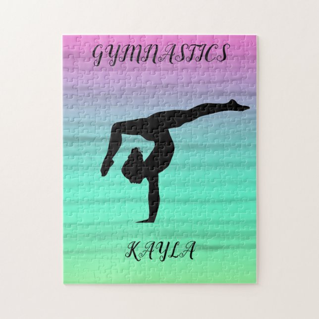 GYMNASTICS PUZZLE PERSONALIZED! (Vertical)