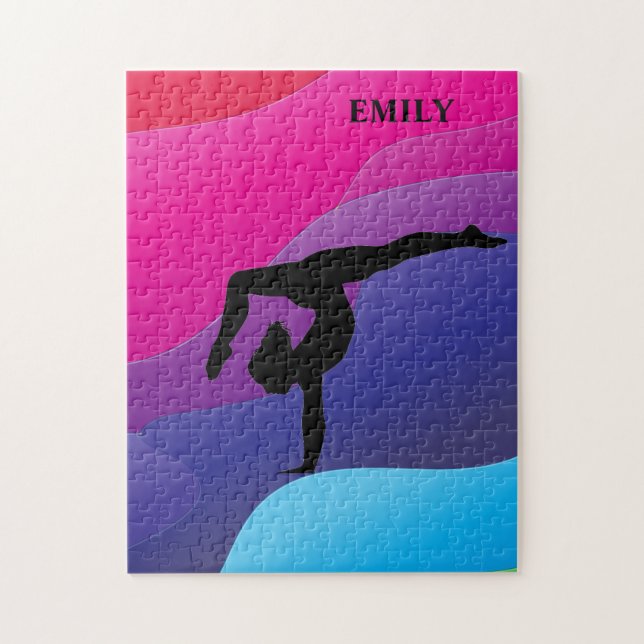 GYMNASTICS PUZZLE PERSONALIZED! (Vertical)