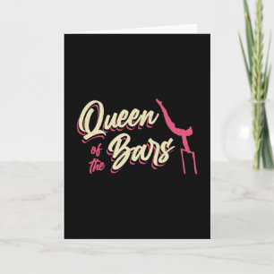 Gymnastics Queen Of The Bars Uneven Beam Gymnast Card
