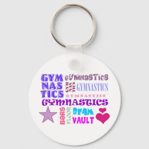Gymnastics Repeating Key Ring