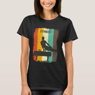 Gymnastics Retro 70s Vintage Pommel Horse Men T-Shirt