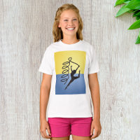Gymnastics Ribbon Routine Girls T-Shirt