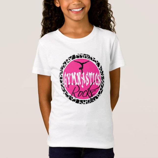 Gymnastics rocks tee shirt (Front)