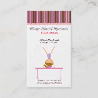 Gymnastics School Business Card