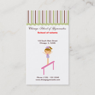 Gymnastics School Business Card