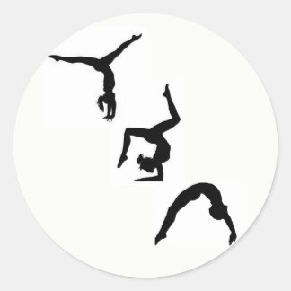 Gymnastics Silhouette Sticker