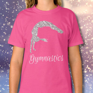 Gymnastics Silver Shimmer T-Shirt