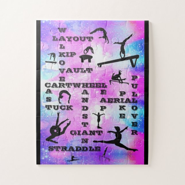 Gymnastics Skills Crossword Puzzle (Vertical)