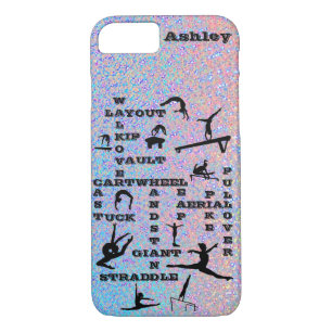 Gymnastics Skills Crosswords Hologram Case-Mate iPhone Case
