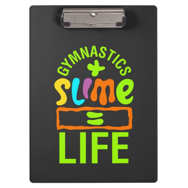 Gymnastics & Slime Clipboard (Front)