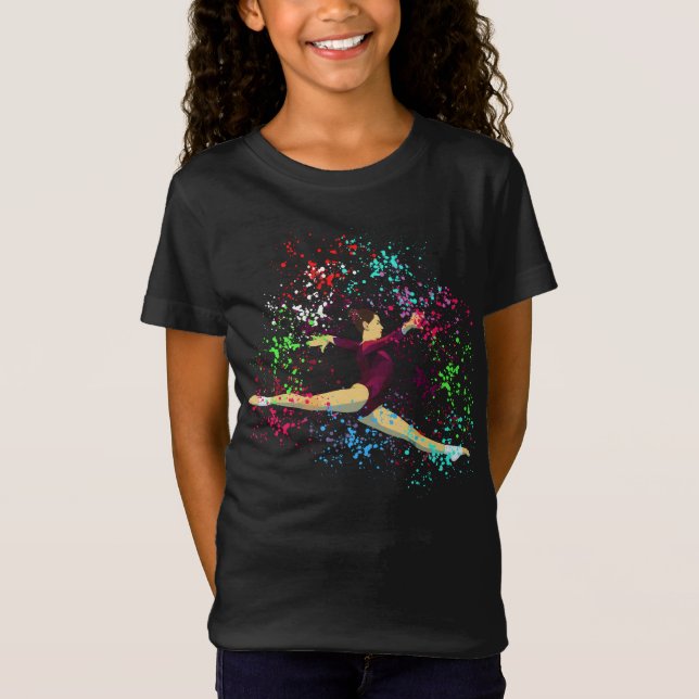 Gymnastics Splatter  T-Shirt (Front)