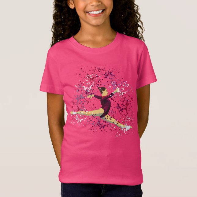 Gymnastics Splatter  T-Shirt (Front)