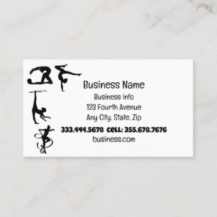 Gymnastics Sport Fitness Rythmic  Business Card
