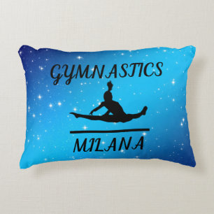Gymnastics Star Personalised Throw Pillow