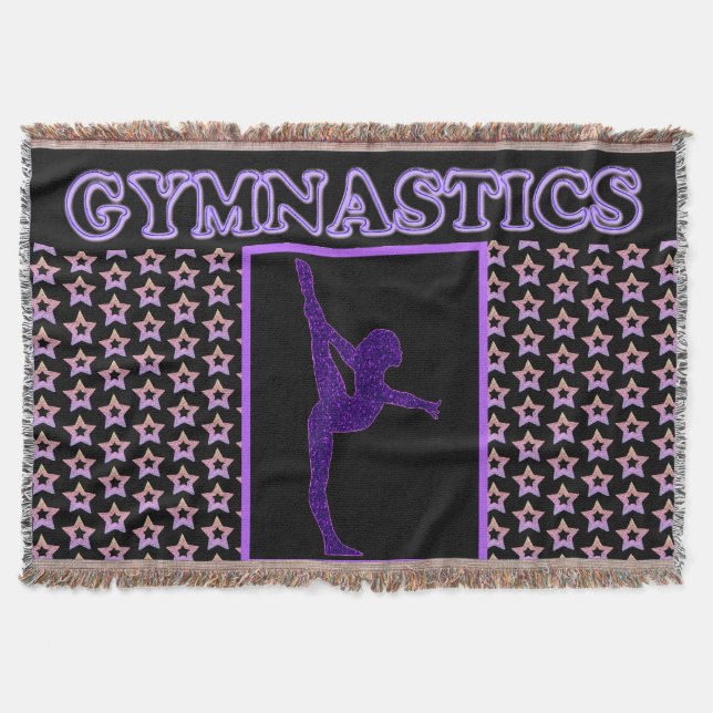Gymnastics Star Throw Blanket (Front)
