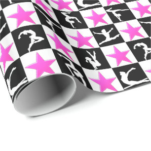 GYMNASTICS STAR WRAPPING PAPER