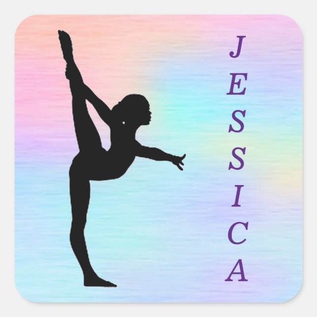 Gymnastics Stickers for Girls (Front)