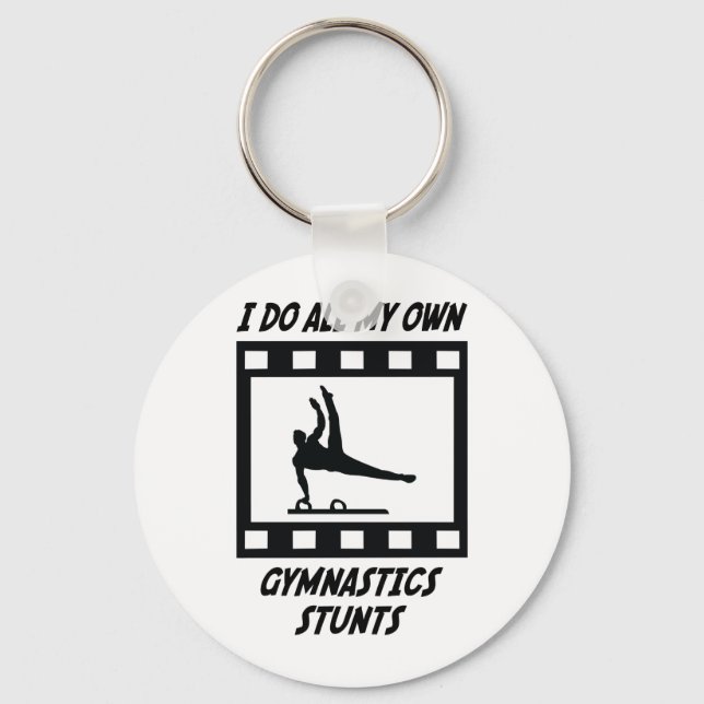 Gymnastics Stunts Key Ring (Front)