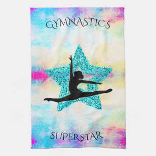 Gymnastics Superstar   Tea Towel