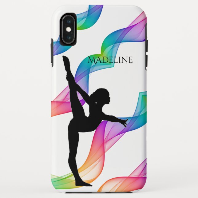 Gymnastics Swirl Cell Phone Case for Gymnast (Back)