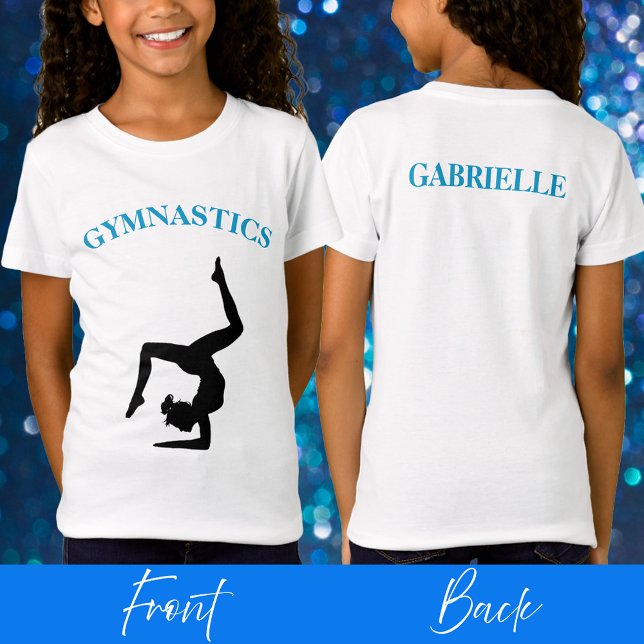 Gymnastics T-Shirt for Girls Personalised (Gymnastics T-Shirt for Girls Personalized)