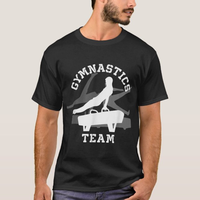 Gymnastics Team Mens Gymnast American Artistic Gym T-Shirt (Front)