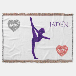 Gymnastics throw blanket. XOXO