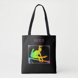 GYMNASTICS TOTE BAG WITH CUSTOM NAME!