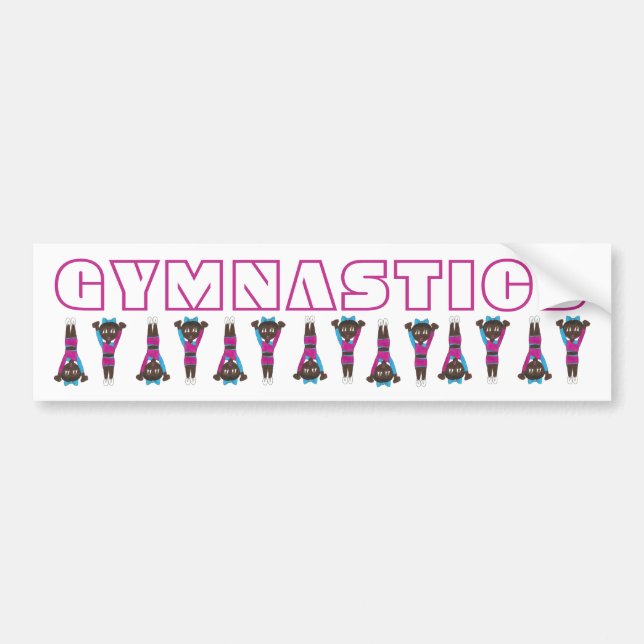 Gymnastics Tumbling Gymnast Gym Mum Coach Acrobat Bumper Sticker (Front)