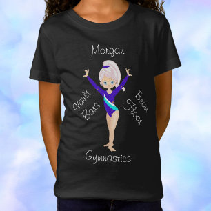 Gymnastics Turquoise Stripe, Blue Eyes, Blue Leo T-Shirt