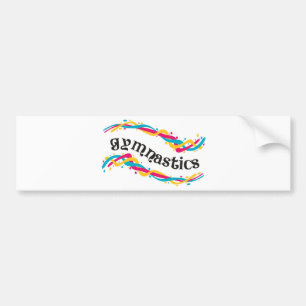 Gymnastics Twists Bumper Sticker