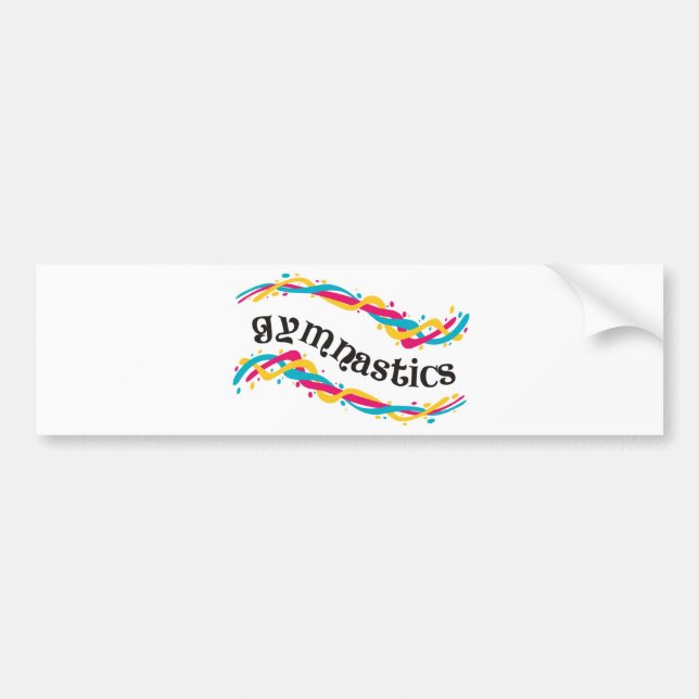 Gymnastics Twists Bumper Sticker (Front)