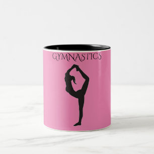 Gymnastics two toned coffee mug. Two-Tone coffee mug