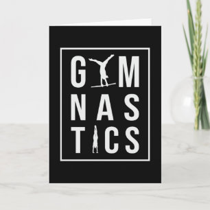 Gymnastics Unven Bars Hopper Acrobat Mat Gymnast Card