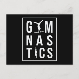 Gymnastics Unven Bars Hopper Acrobat Mat Gymnast Postcard
