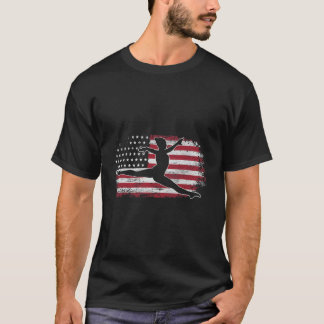 Gymnastics Usa American Flag 4Th Of July Gymnast P T-Shirt