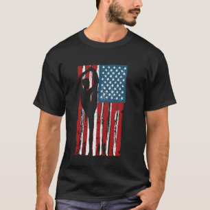 Gymnastics Usa Flag, Gymnast Mum Dad Parent, Us Gy T-Shirt