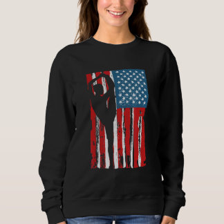 Gymnastics Usa Flag Gymnast Mum Dad Parent Us Gymn Sweatshirt