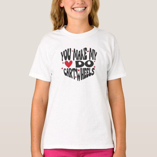 Gymnastics Valentine T-shirt (Front)