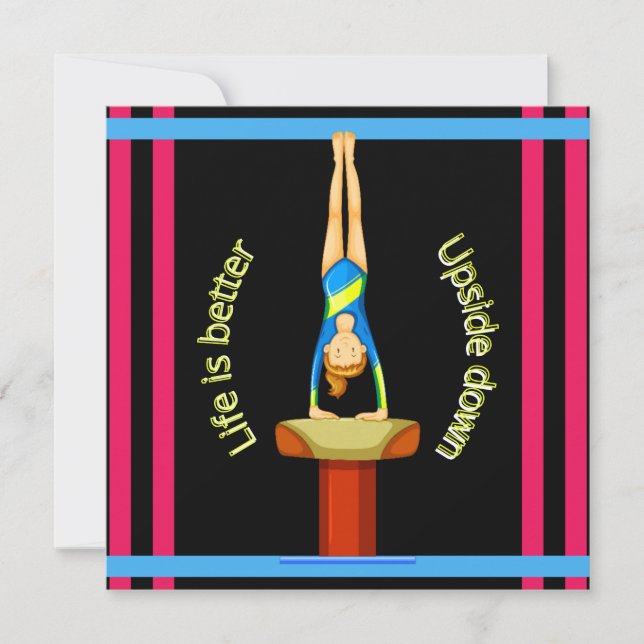 Gymnastics Vault Life Is Better Upside Down    (Front)
