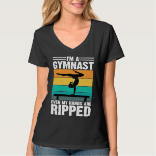 Gymnastics Women men Girls Teens Gymnast Dance Ret T-Shirt