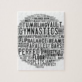 Gymnastics Word Cloud Jigsaw Puzzle