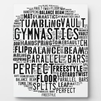 Gymnastics Word Cloud Plaque