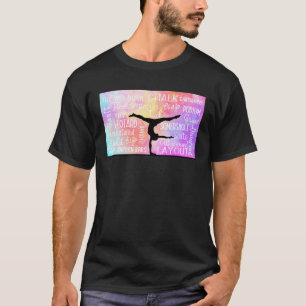 Gymnastics Words Ombre T-Shirt